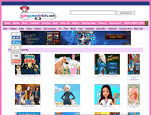 Tablet Screenshot of girlsgamesforkids.com